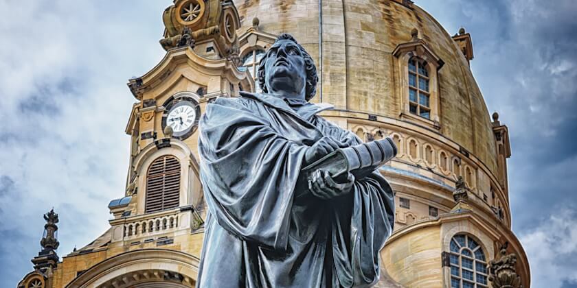 Reformationstag 2024 - Statue Martin Luthers in Dresden (Bildquelle: Tama66, Pixabay)